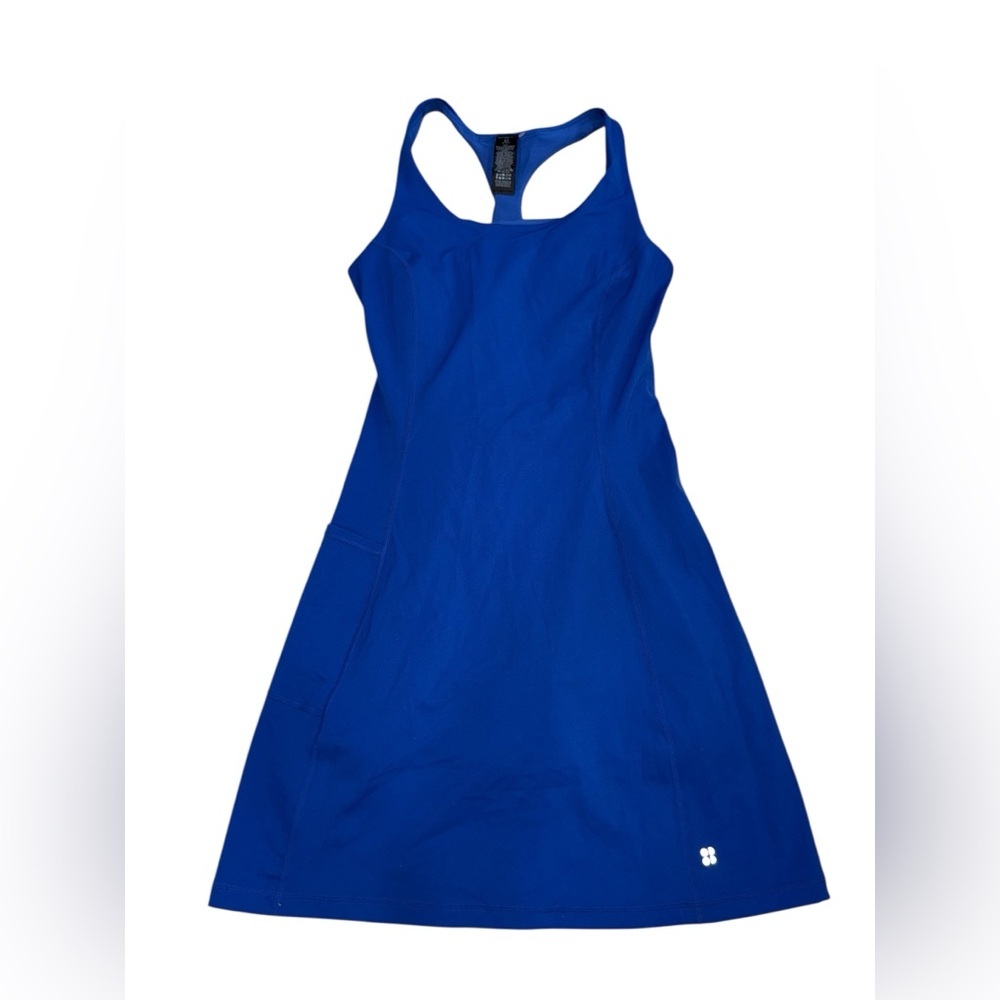 Sweaty Beatty Lightning Blue Racerback Athletic Power Workout Dress Size 4 - Picture 2 of 7
